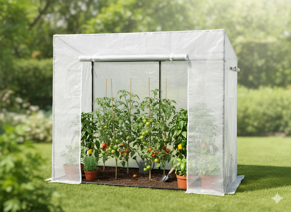 Záhradný fóliovník, 200x77cm, biely | 1,6m2 Záhradný fóliovník, 200x77cm, biely | 1,6m2