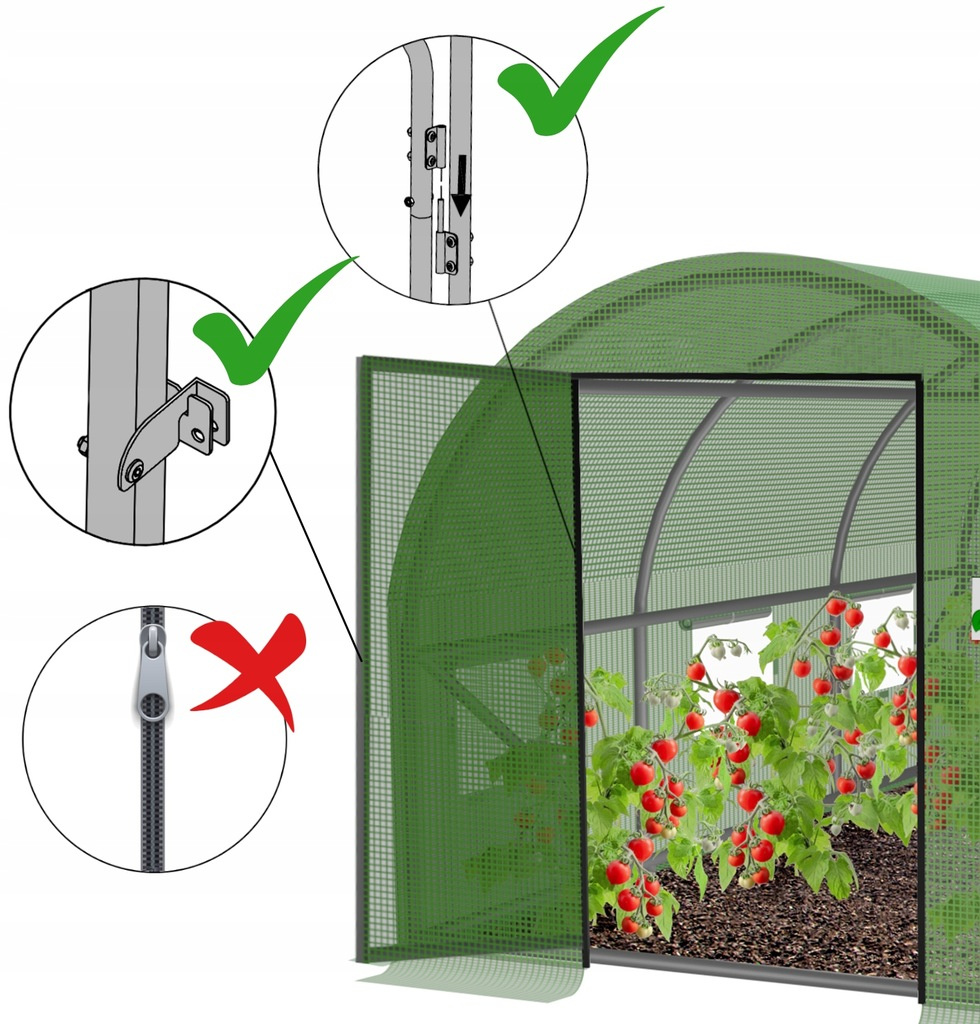 Záhradný fóliovník 12x5m, zelený | 60m2 Záhradný fóliovník 12x5m, zelený | 60m2