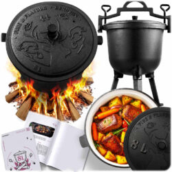 Liatinový smaltovaný kotlík BD-481, 11L | Berdsen