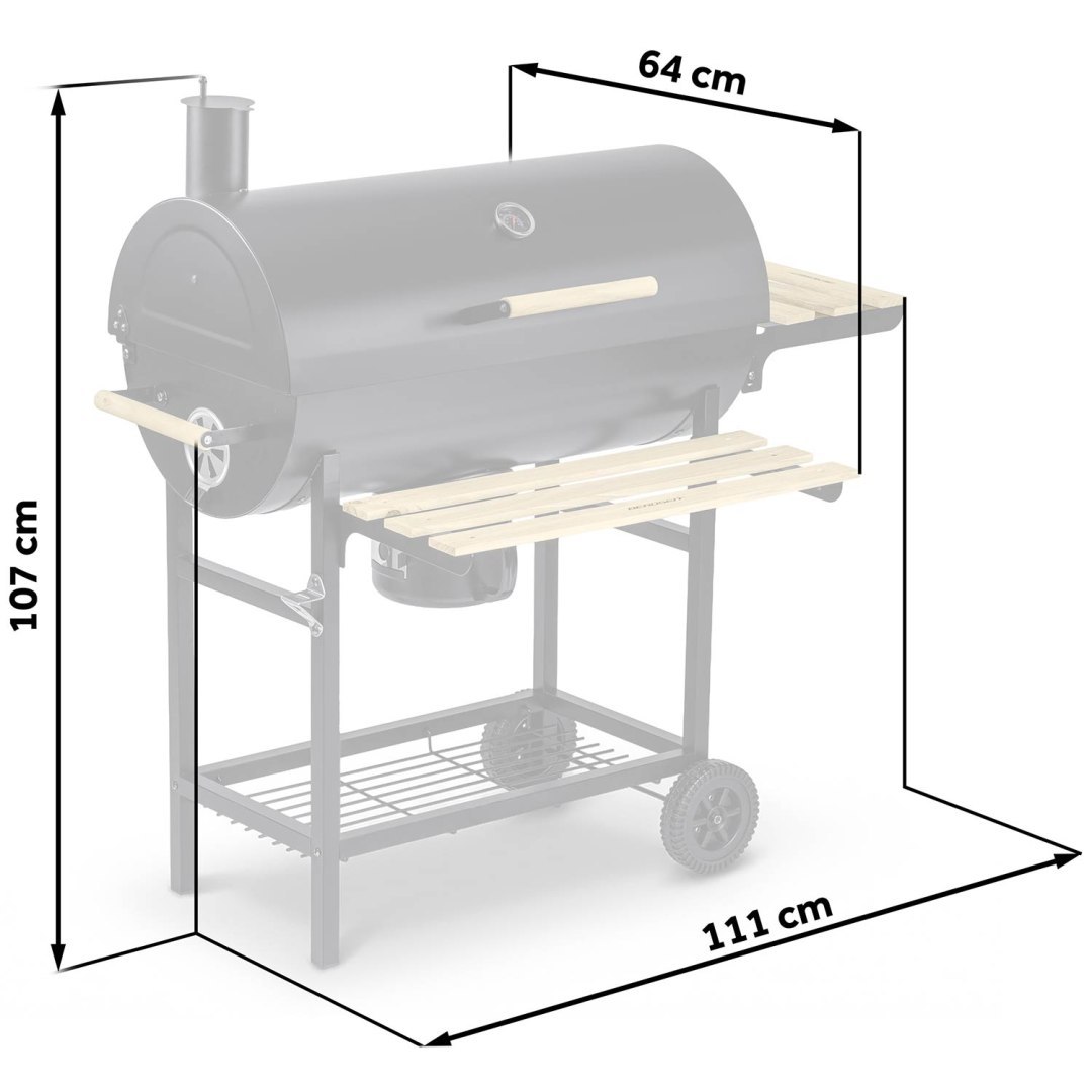 Záhradný gril na drevené uhlie BD-895, čierny | Berdsen Záhradný gril na drevené uhlie BD-895, čierny | Berdsen