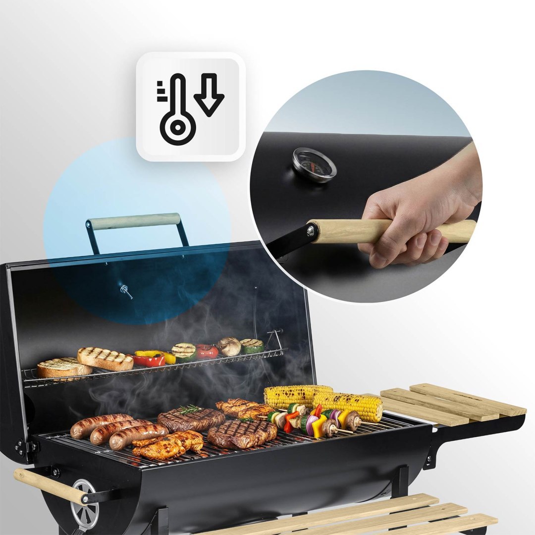 Záhradný gril na drevené uhlie BD-895, čierny | Berdsen Záhradný gril na drevené uhlie BD-895, čierny | Berdsen