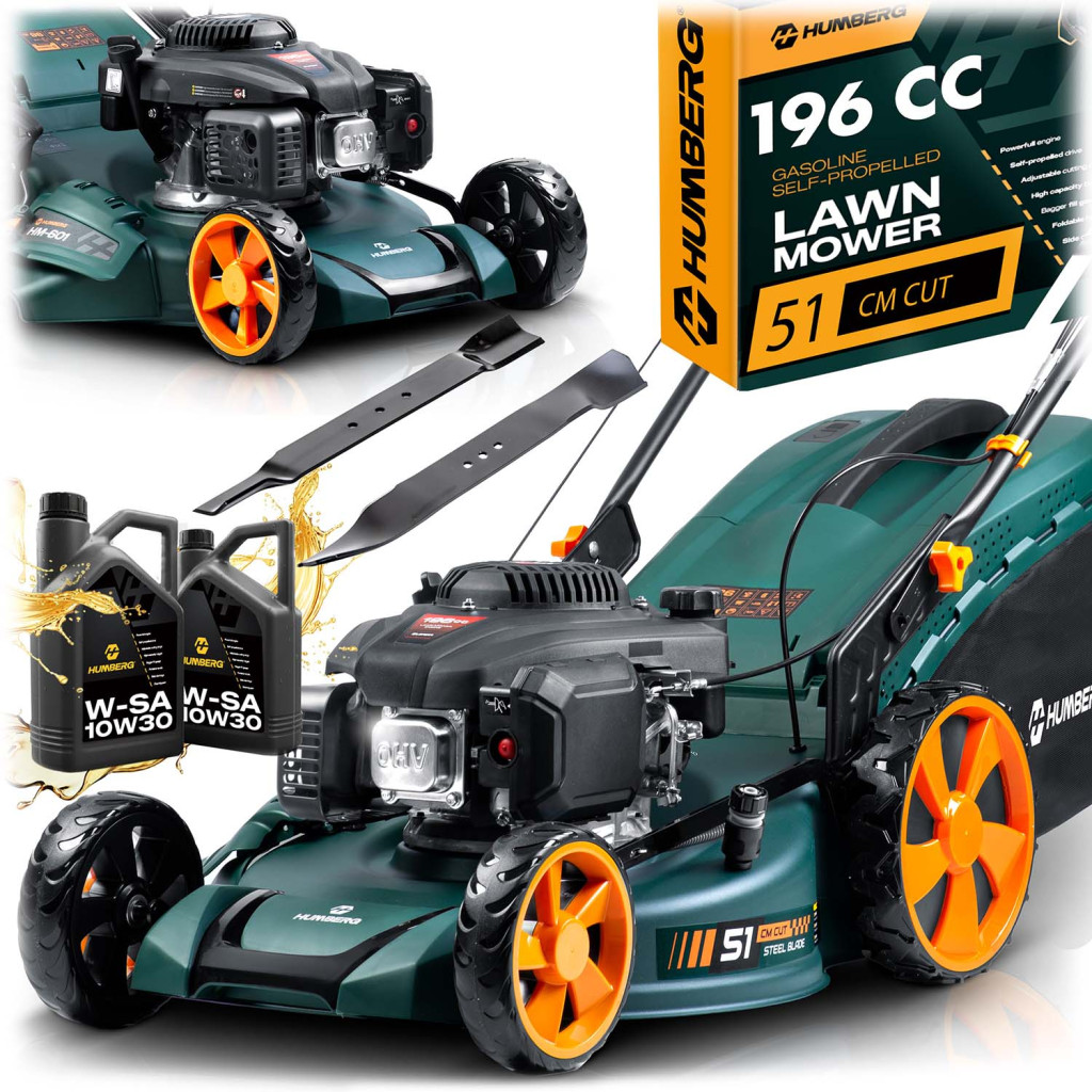Benzínová kosačka HM-601, Loncin, 51cm, 70L | Humberg Benzínová kosačka HM-601, Loncin, 51cm, 70L | Humberg