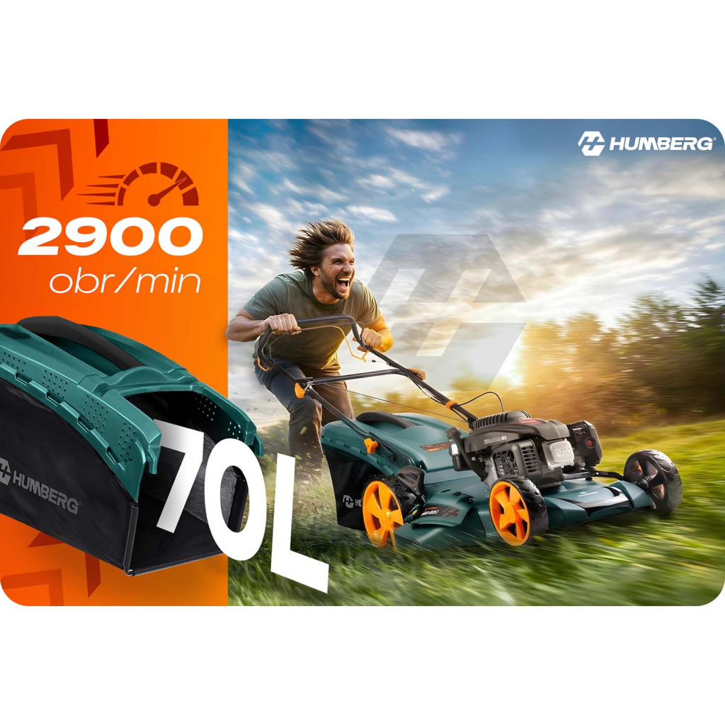 Benzínová kosačka HM-601, Loncin, 51cm, 70L | Humberg Benzínová kosačka HM-601, Loncin, 51cm, 70L | Humberg