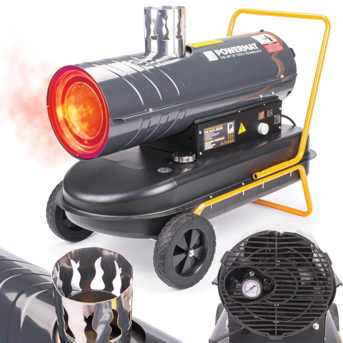 Naftový ohrievač 30kW + termostat LCD displej | PM-NAG-30SKN (Bazár) Naftový ohrievač 30kW + termostat LCD displej | PM-NAG-30SKN (Bazár)