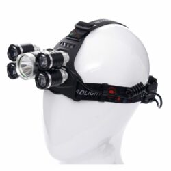 LED čelovka, 1xT6 LED + 4xQ5 LED | KD1247