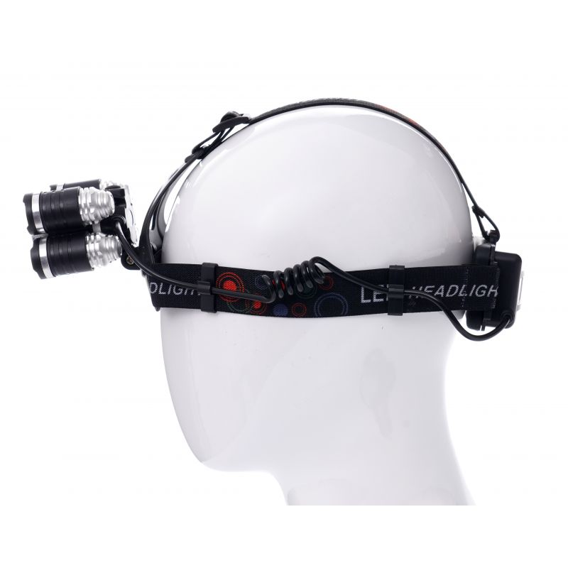 LED čelovka, 1xT6 LED + 4xQ5 LED | KD1247