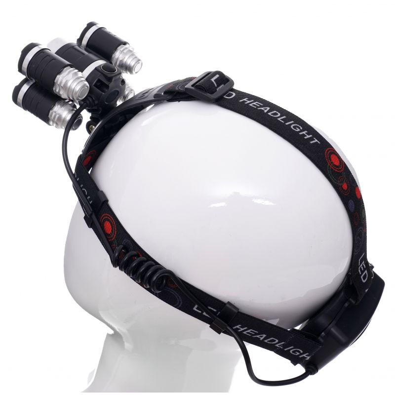 LED čelovka, 1xT6 LED + 4xQ5 LED | KD1247
