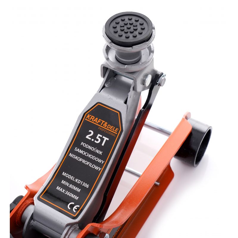 Nízkoprofilový hydraulický zdvihák, 80-360mm, 2,5T | KD1306