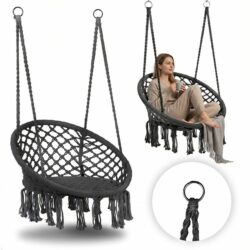 Závesné hojdacie kreslo BOHO, sivé | MultiGarden