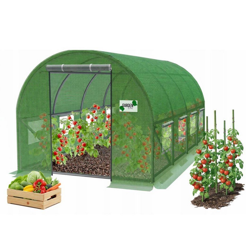Záhradný fóliovník 6x3m, zelený | 18m2