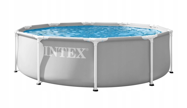 Záhradný bazén s rámom 6v1, 305x76cm, sivý | INTEX