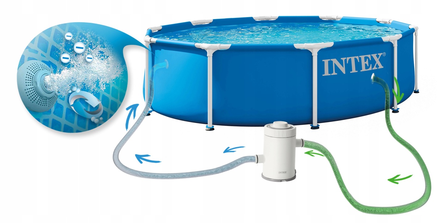 Záhradný bazén s rámom 6v1, 305x76cm | INTEX