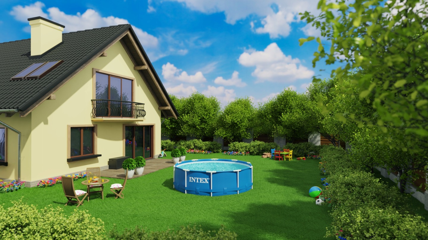 Záhradný bazén s rámom 6v1, 305x76cm | INTEX