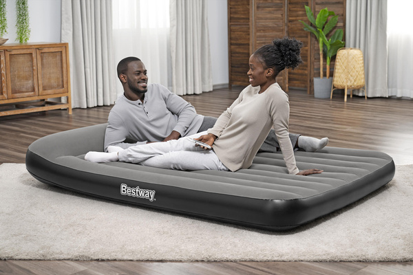 Nafukovací matrac s pumpou, 203x152x30cm, čierny | Bestway