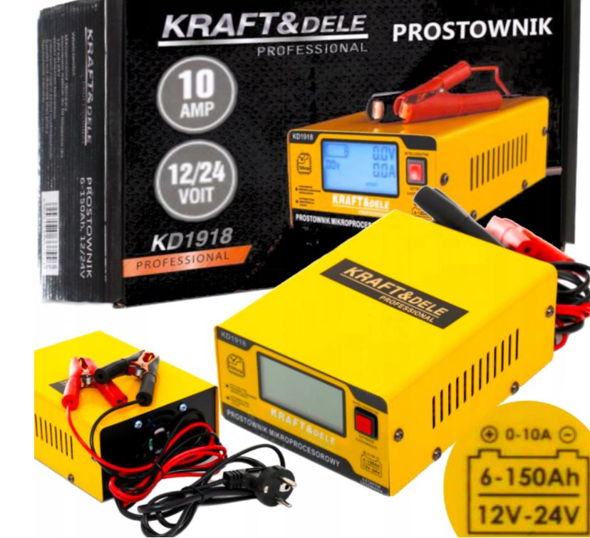 Nabíjačka autobatérii – mikroprocesorová 10amp 12 / 24V | KD1918 (Výstavný kus)