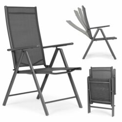 Skladacie záhradné kreslo WR1652, sivé | MultiGarden