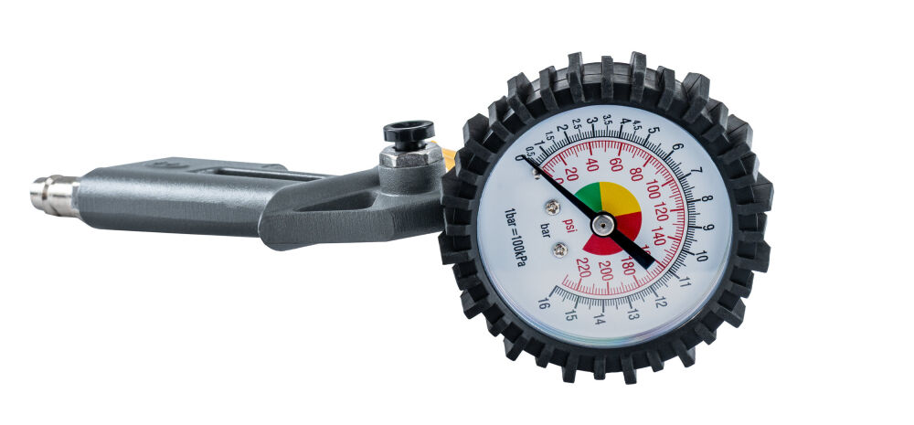Pištoľ na hustenie pneumatík s manometrom, 75mm | PM-PDPM-2T