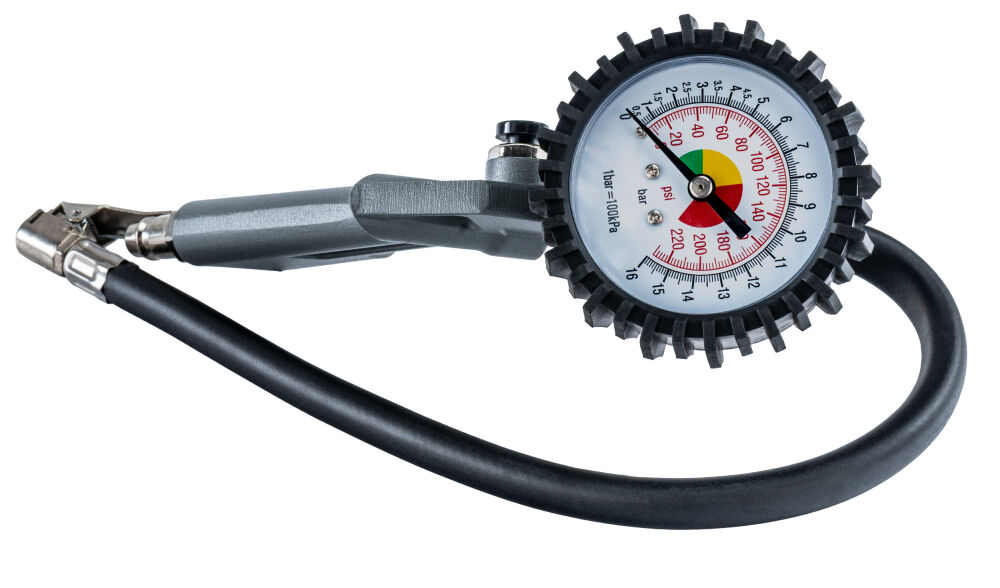 Pištoľ na hustenie pneumatík s manometrom, 75mm | PM-PDPM-2T
