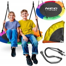 Záhradná hojdačka bocianie hniezdo Swingo, 100cm, dúhová | Neo-Sport