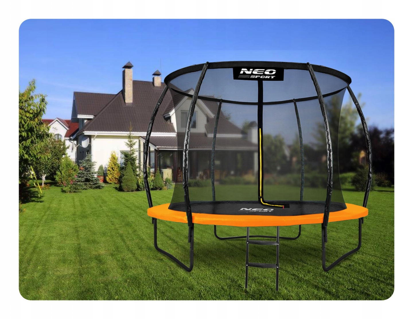Schodíky pre trampolínu, 183-252cm | Neo-Sport