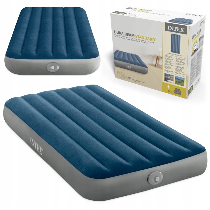 Nafukovací matrac s pumpou, 191x99x25cm | INTEX