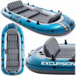 Nafukovací čln Ponton Excursion, 5-miestny, modrý | INTEX