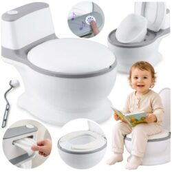 Detský interaktívny nočník RK-290, cestovný, biely | Ricokids
