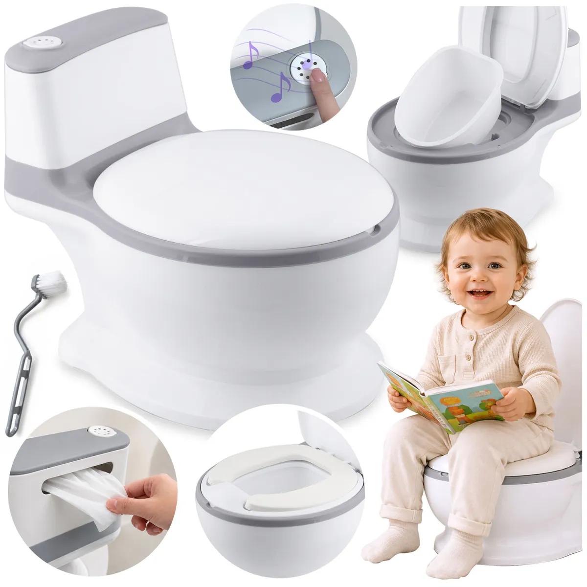Detský interaktívny nočník RK-290, cestovný, biely | Ricokids