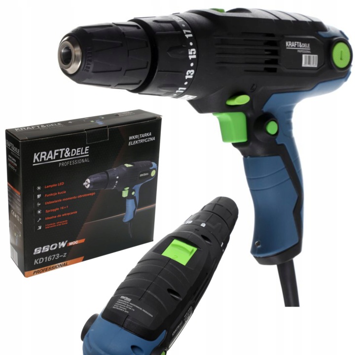 Elektrická vŕtačka KING SERIES, 880W | KD1673-Z
