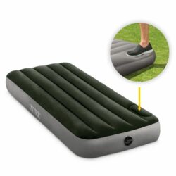 Nafukovací matrac s pumpou, 191x76x25, čierny | INTEX