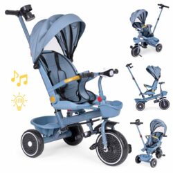 Detská trojkolka WQL-066-18, modrá | ECOTOYS