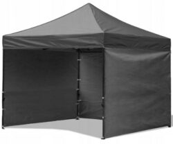Predajný rozkladací stánok, 3 x 3m | sivý (Bazár)